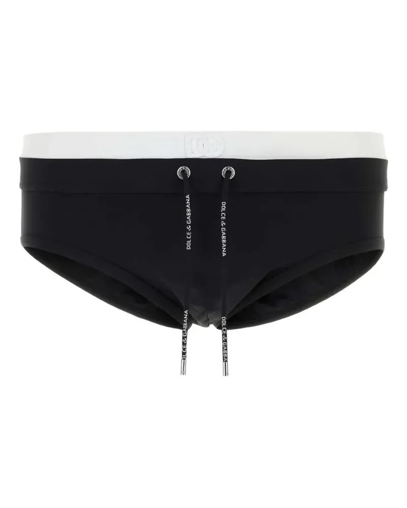 Dolce & Gabbana Badehose mit Logo-Detail - Schwarz Schwarz