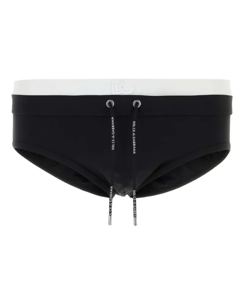 Dolce & Gabbana logo-detail swimming briefs - Schwarz Schwarz