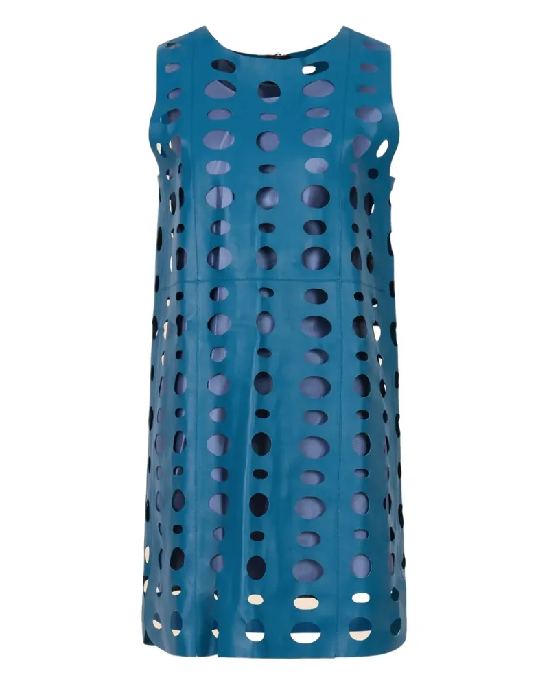 Marni Ärmelloses Minikleid mit Cut-Out - Blau Blau