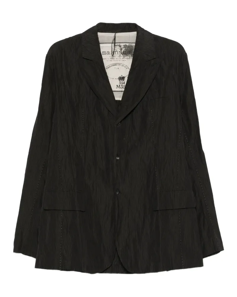 Masnada patterned blazer - Schwarz Schwarz