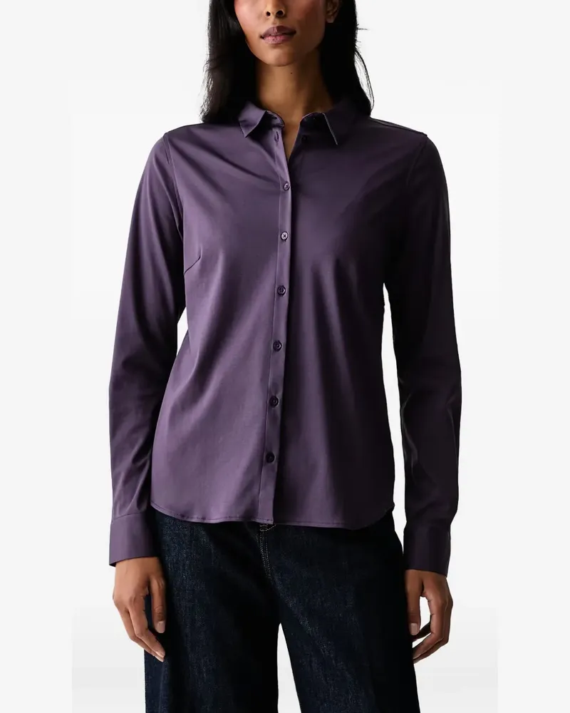 Mos Mosh Tina long-sleeve button-fastening shirt - Violett Violett