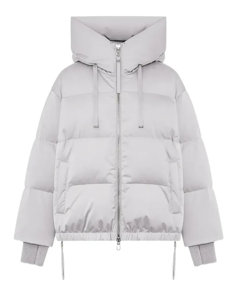 DUNO Heka quilted hooded jacket - Grau Grau