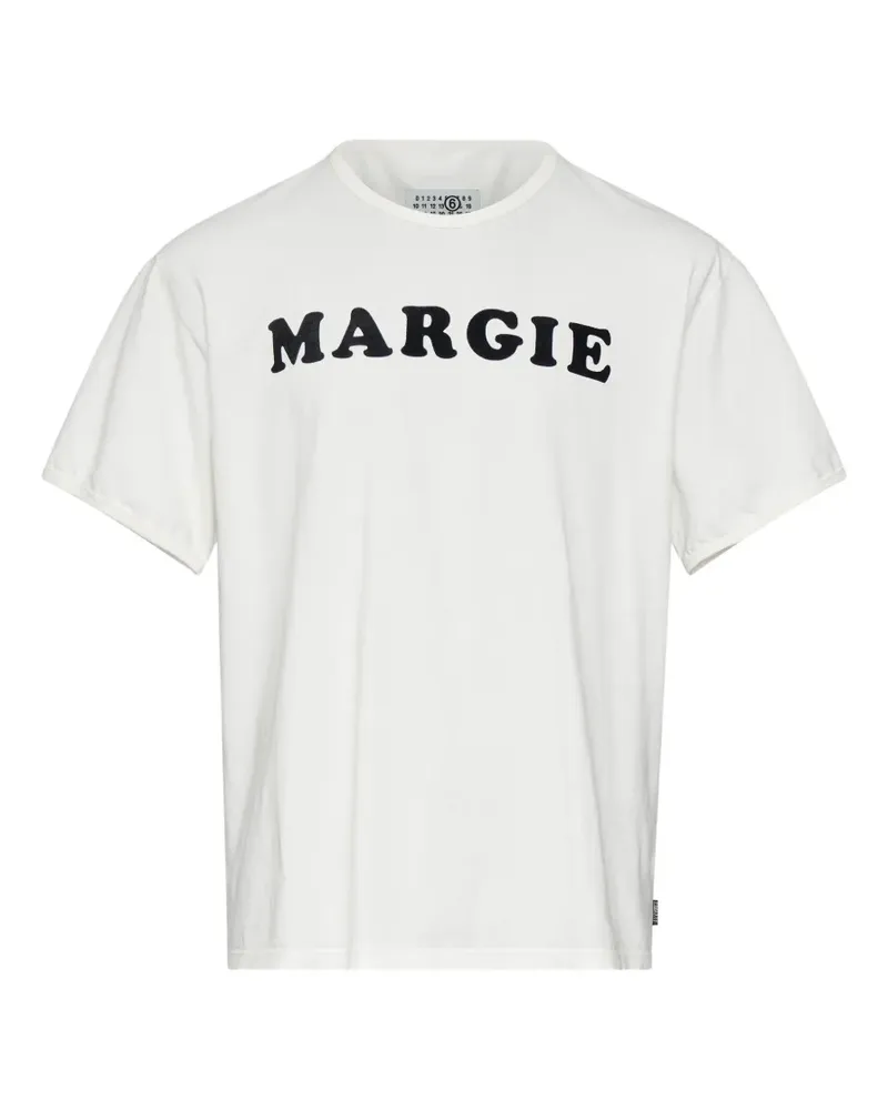 Maison Margiela graphic-print cotton T-shirt - Weiß Weiß