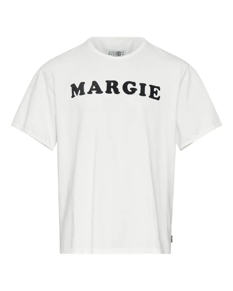 Maison Margiela graphic-print cotton T-shirt - Weiß Weiß