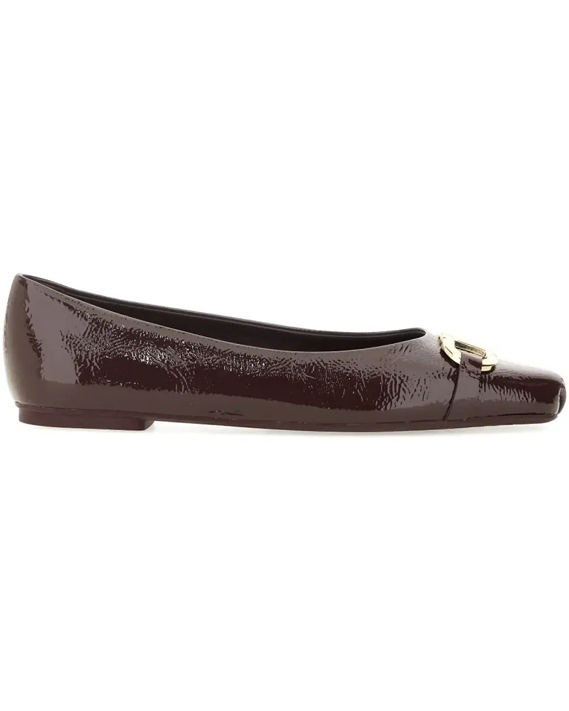 Ferragamo buckle ballet flats - Braun Braun