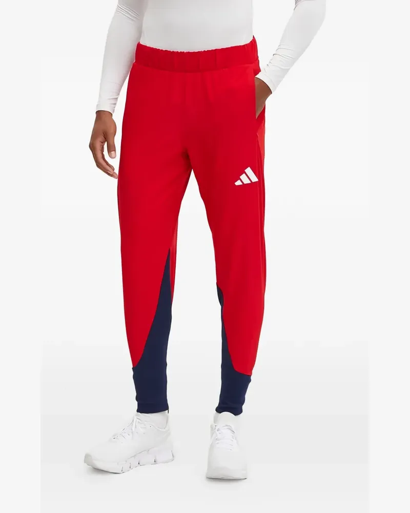adidas logo-detail track pants - Rot Rot