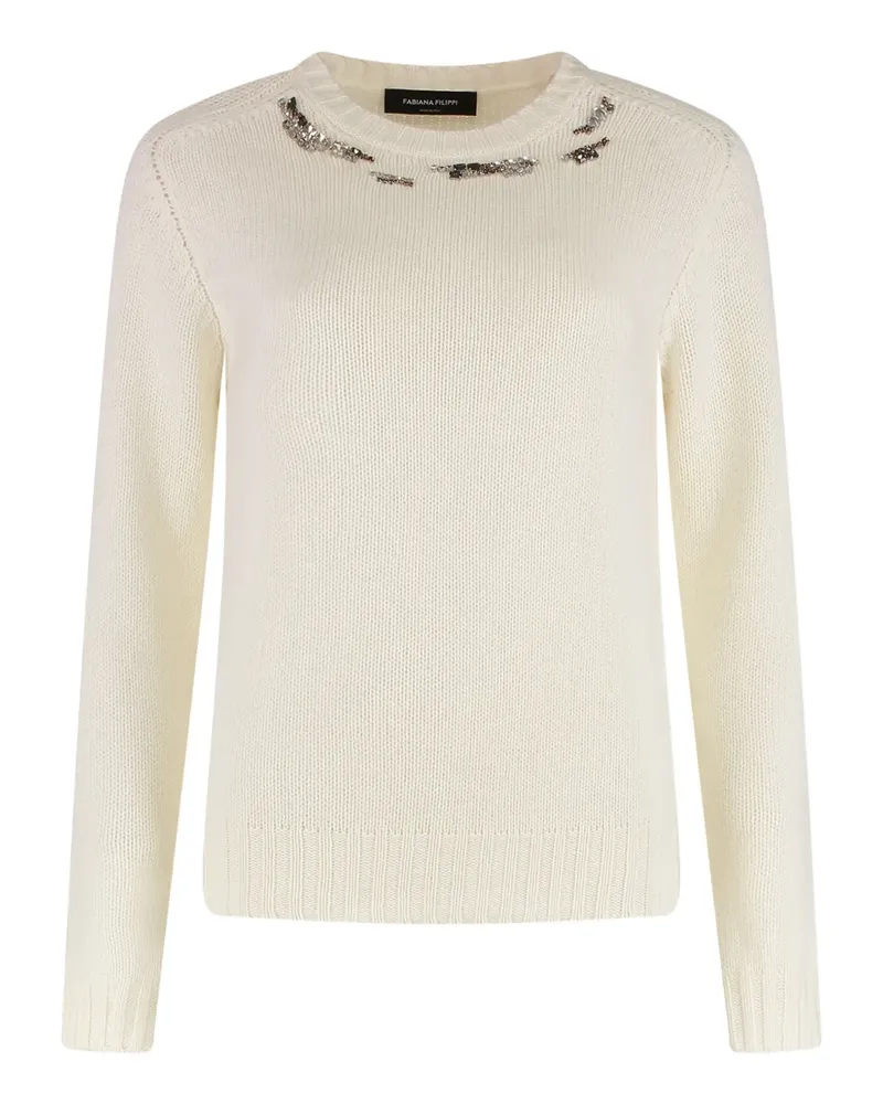 Fabiana Filippi crew-neck sweater - Nude Nude