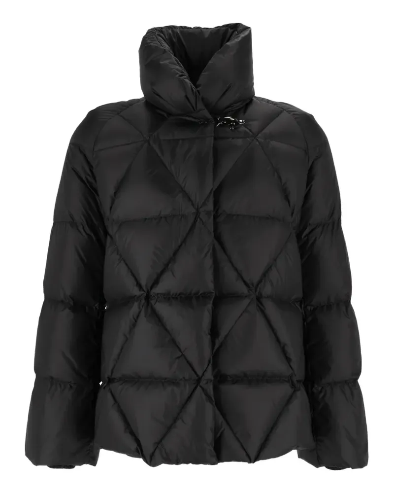Fay Gancio Jacke mit Argyle-Steppung - Schwarz Schwarz