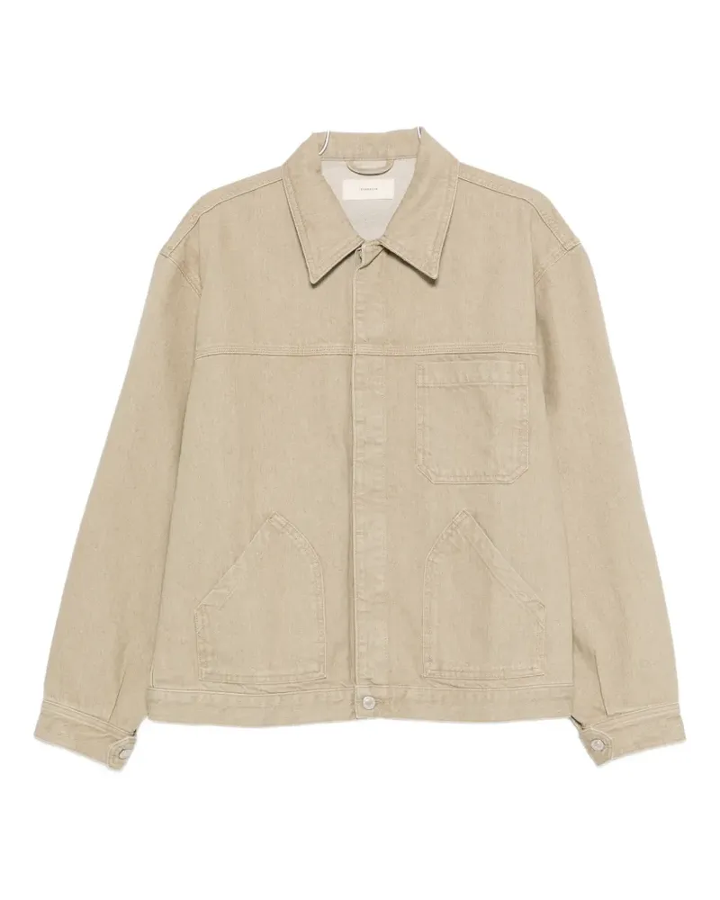 JEANERICA Noa denim shirt jacket - Nude Nude