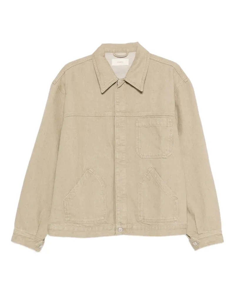 JEANERICA Noa denim shirt jacket - Nude Nude