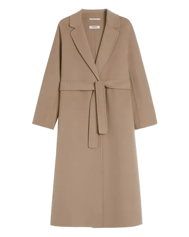 Max Mara Mantel mit Gürtel - Nude Nude