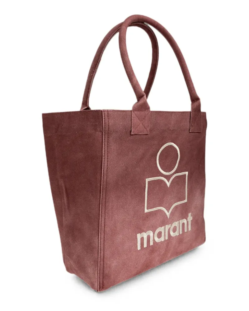 Isabel Marant small Yenky logo-embroidered tote bag - Rot Rot