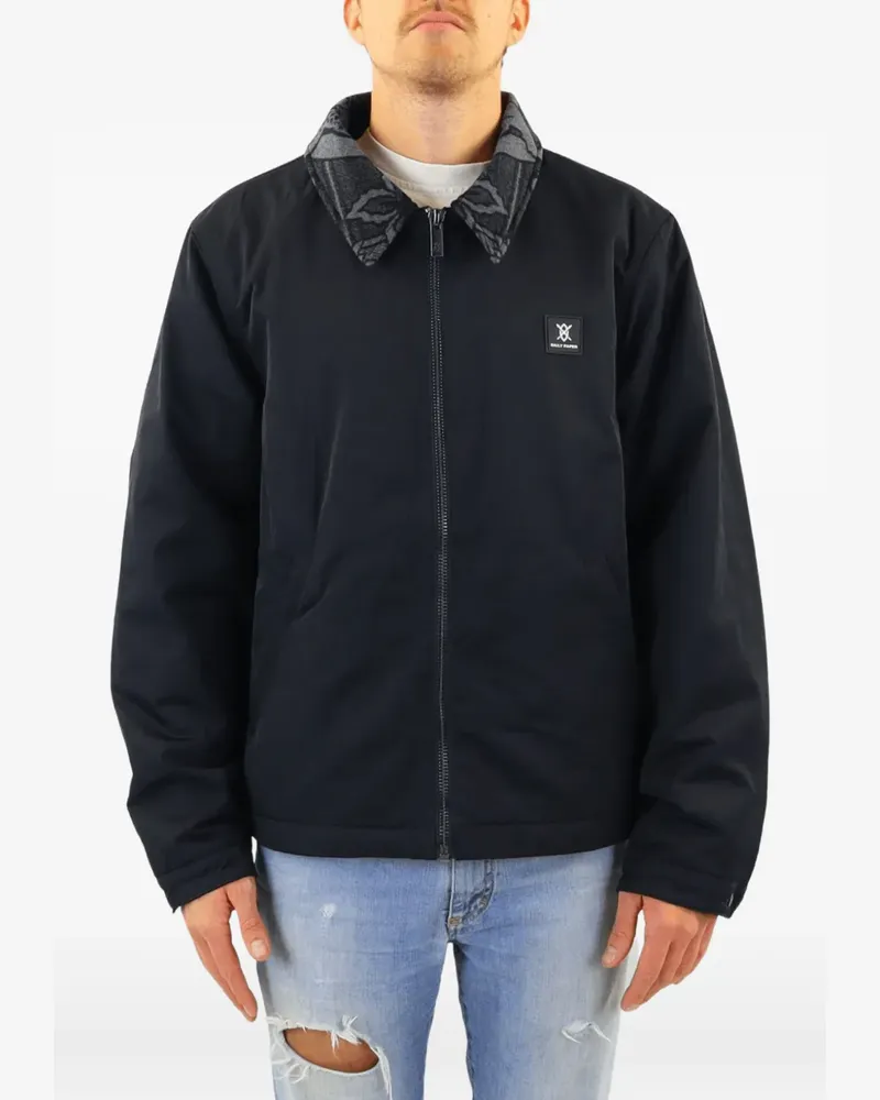 Daily Paper Nathim Jacke mit Logo - Schwarz Schwarz