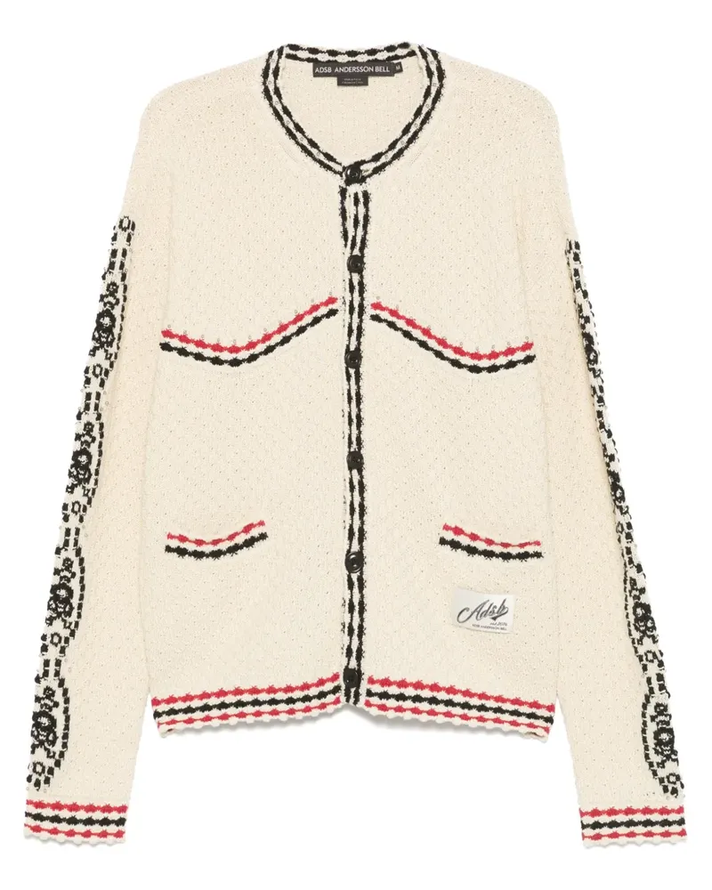Andersson Bell Fantasia Cardigan mit rundem Ausschnitt - Nude Nude