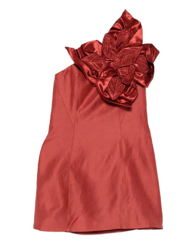 Aje. Isla Minikleid mit Blumendetail - Orange Orange