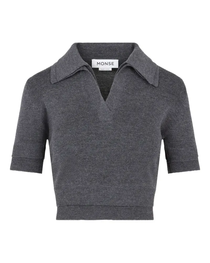 Monse Pullover im Layering-Look - Grau Grau