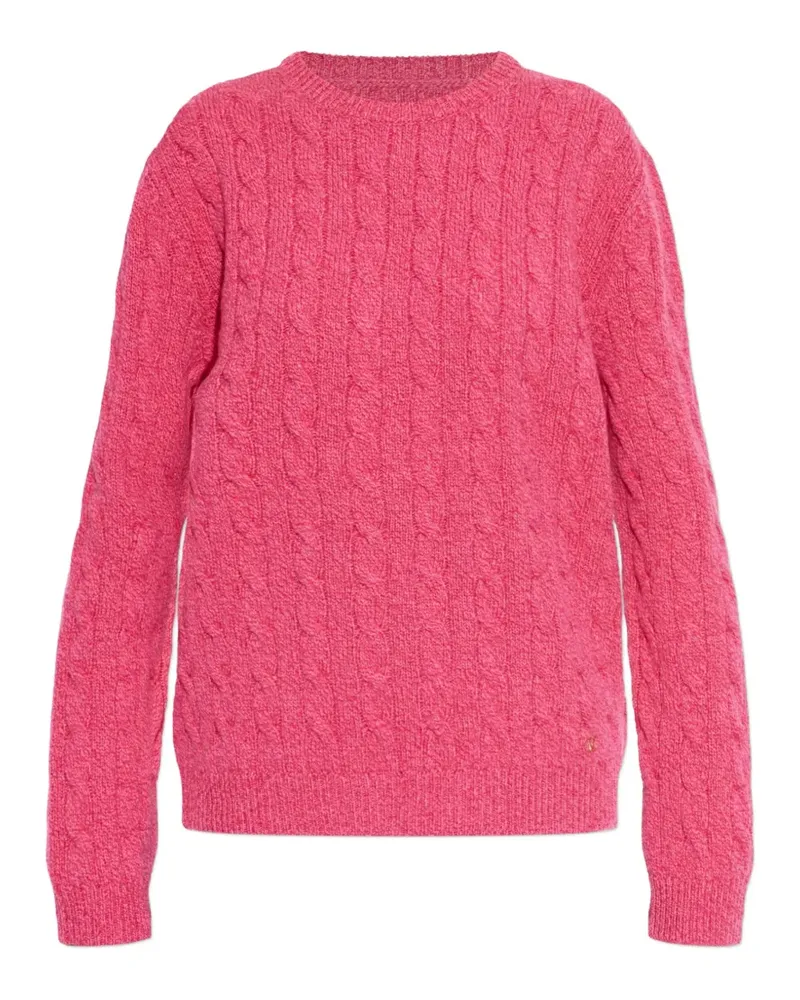 Valentino Garavani cable-knit wool sweater - Rosa Rosa