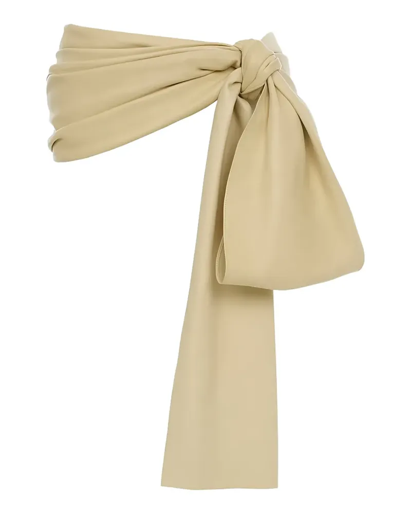 Chloé knot-detail leather belt - Nude Nude