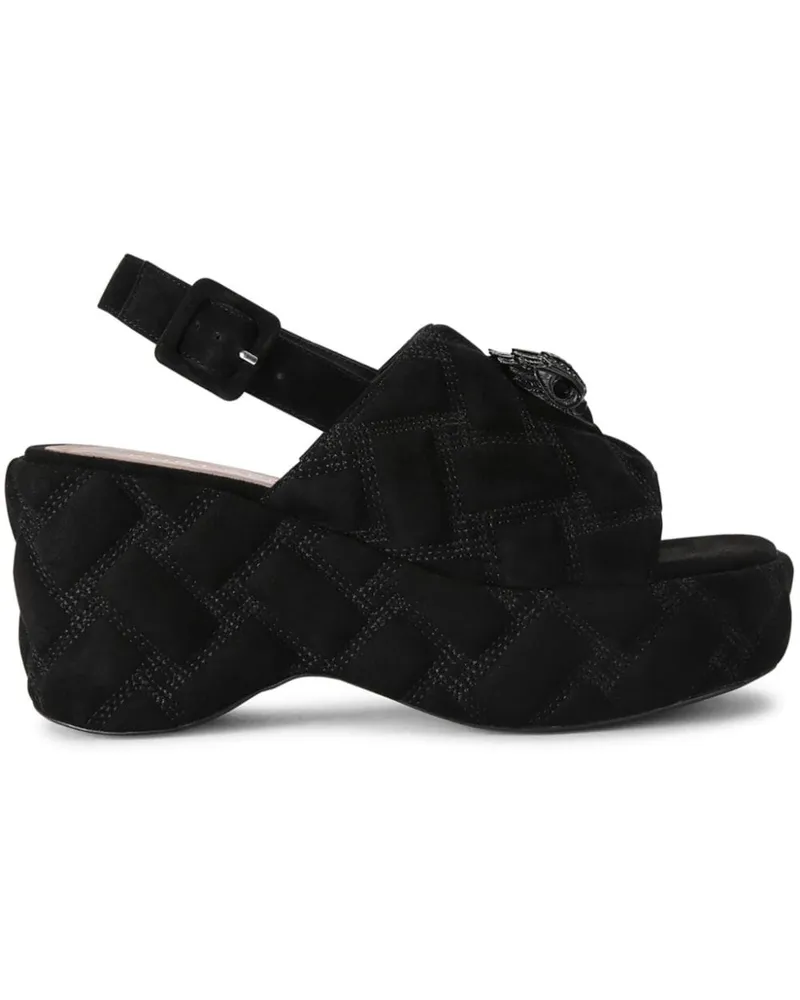 Kurt Geiger Kensington Wedge-Sandalen 80mm Schwarz