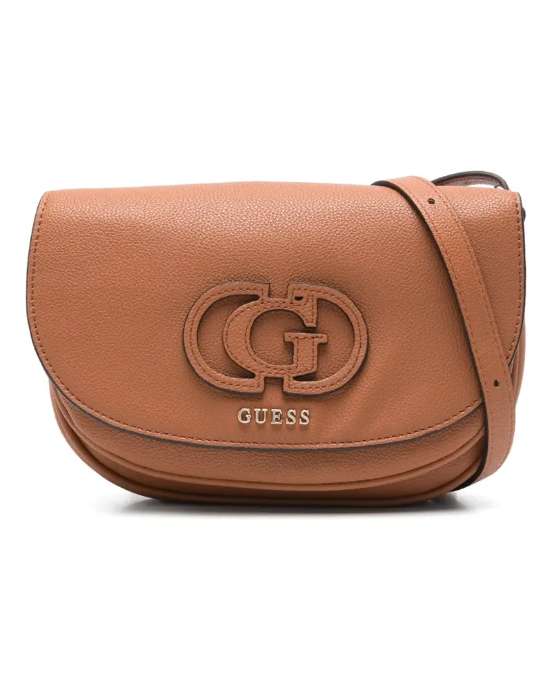 Guess Umhängetasche mit Logo-Schild - Braun Braun