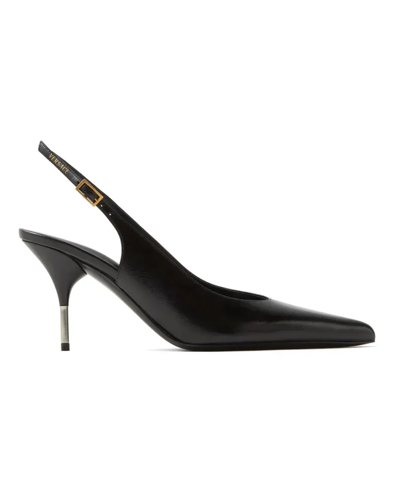 Versace Spitze Slingback-Pumps - Schwarz Schwarz