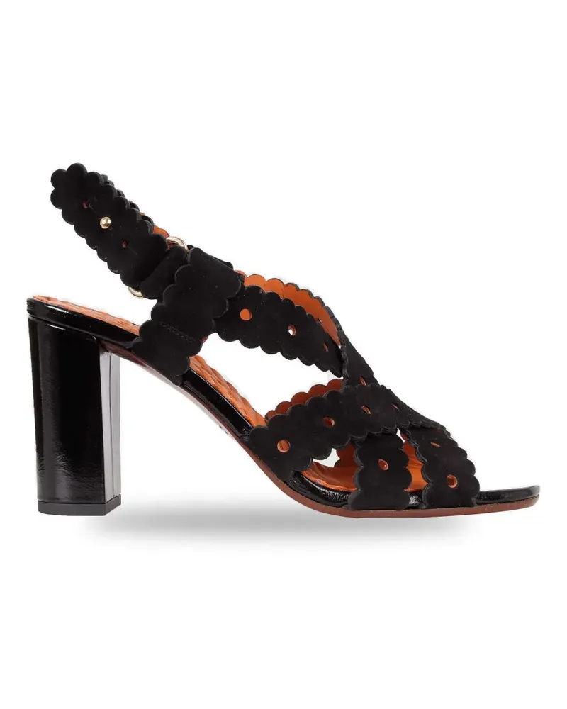 Chie Mihara Biby scalloped ballet flats - Schwarz Schwarz