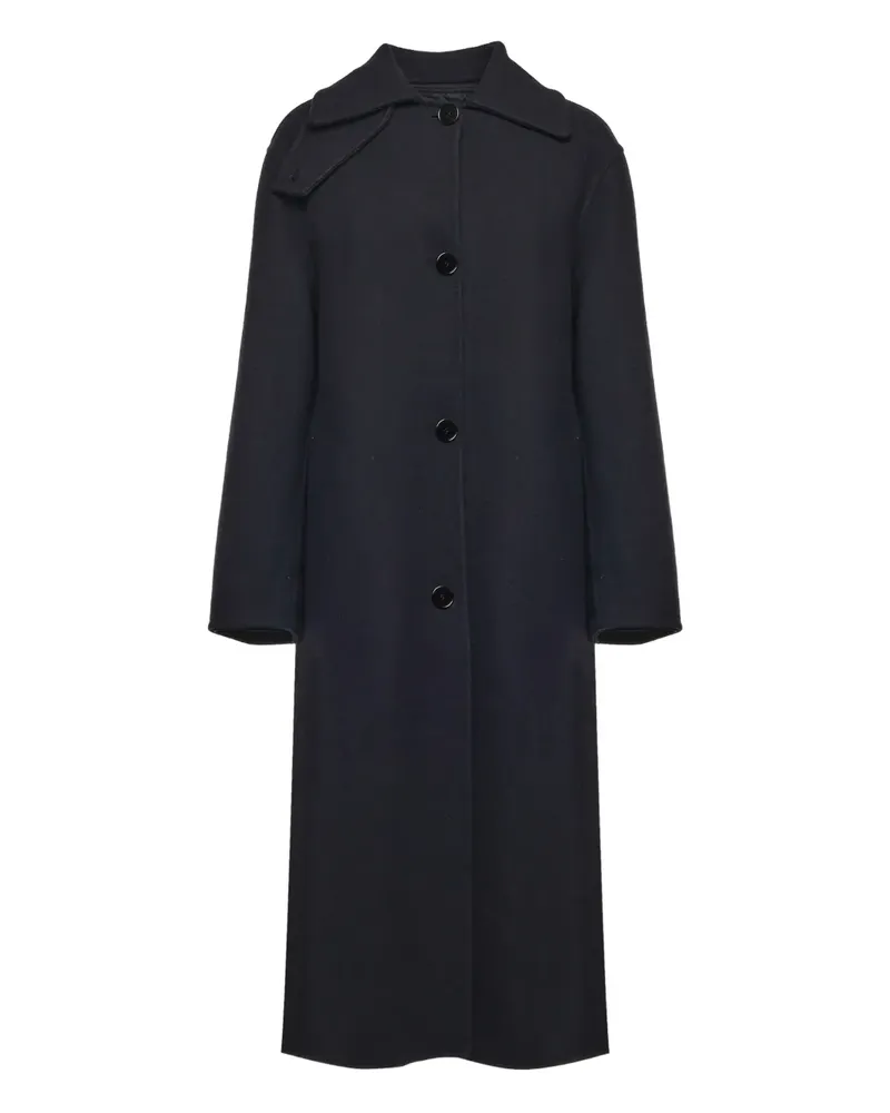 Moncler x Jil Sander single-breasted coat - Schwarz Schwarz