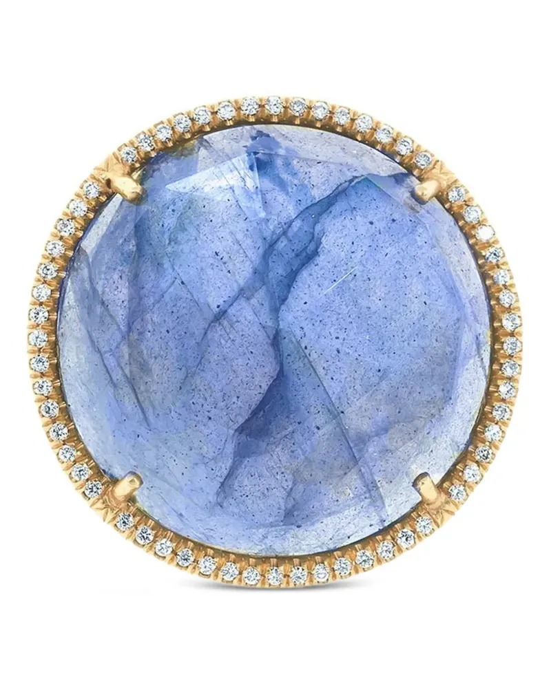 Irene Neuwirth Ring mit Labradorit und Diamant - Gold Gold