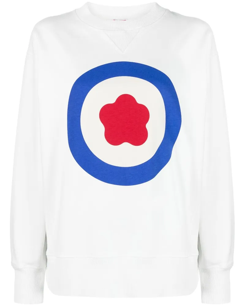 Kenzo Sweatshirt mit Logo-Print - Weiß Weiß