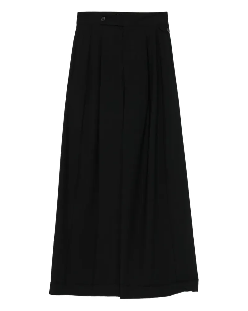 Closed Seidenhose mit Falten - Schwarz Schwarz