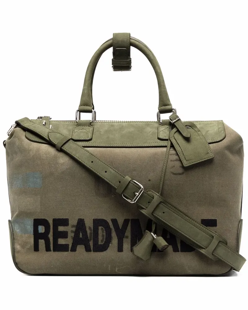 READYMADE Sporttasche mit Logo-Print - Grün Grün