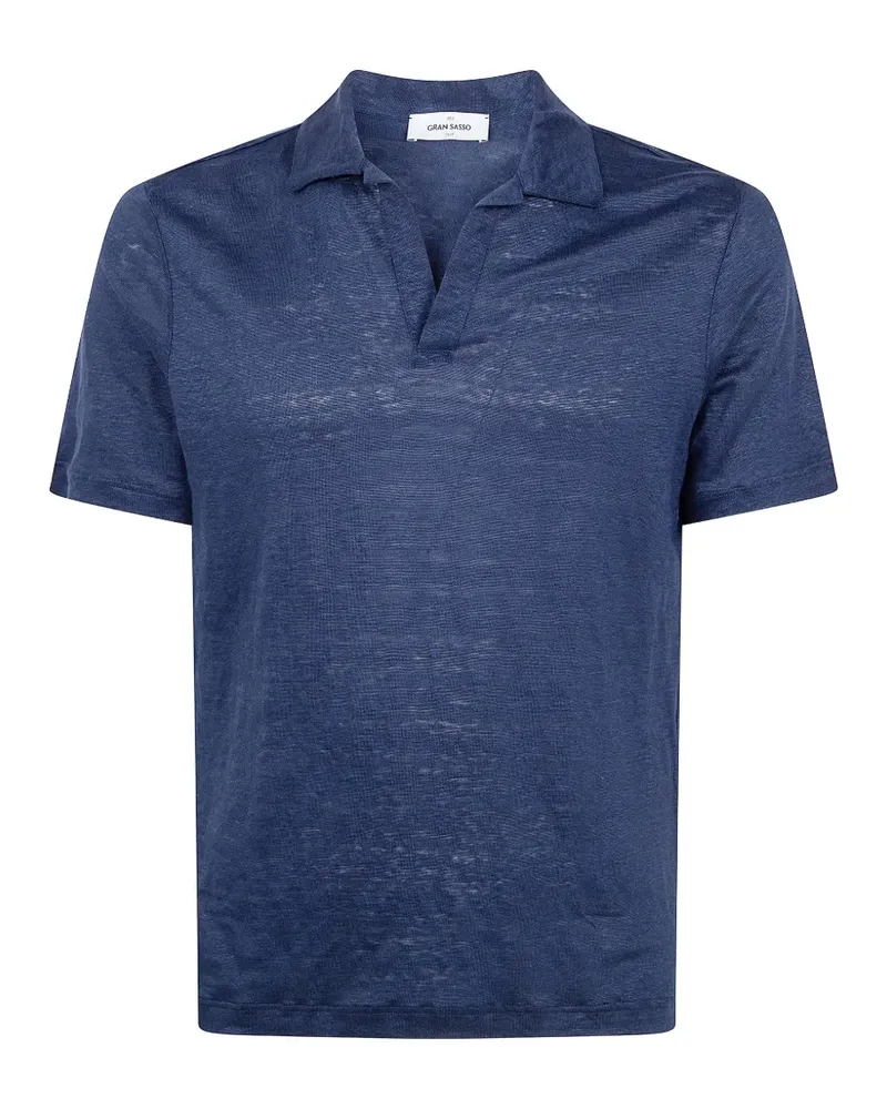 Gran Sasso linen T-shirt - Blau Blau