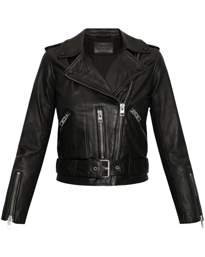 AllSaints Balfern Bikerjacke - Schwarz Schwarz