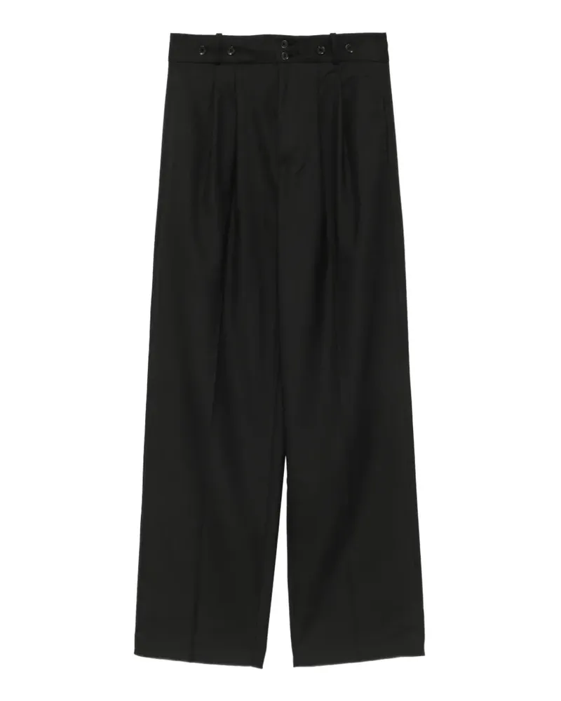DÔEN Olivia Hose mit Falten - Schwarz Schwarz