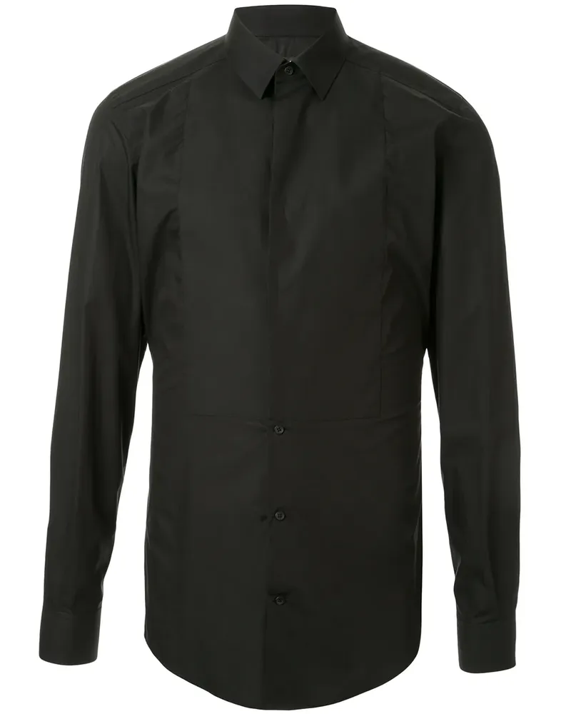 Dolce & Gabbana Schmales Smoking-Hemd - Schwarz Schwarz