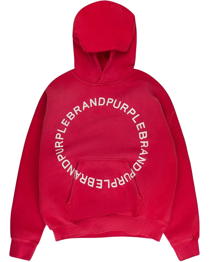 PURPLE BRAND HWT "Red" Hoodie aus Fleece - Rot Rot