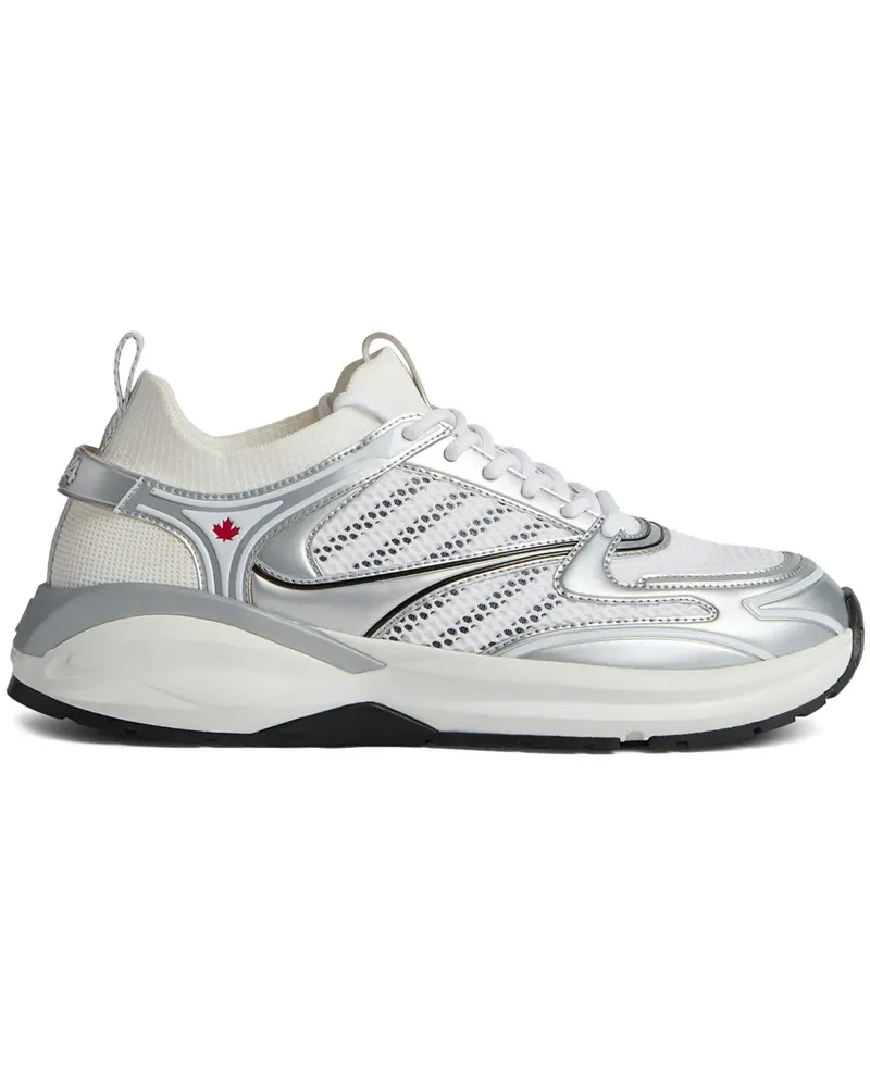 Dsquared2 Dash Sneakers mit Mesh-Einsätzen - Weiß Weiß