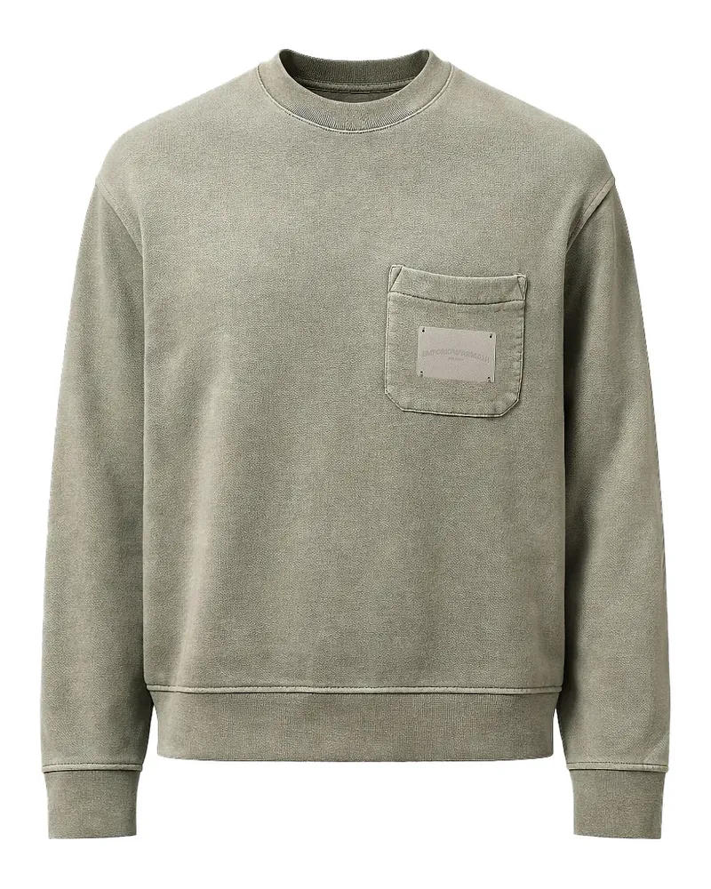 Emporio Armani patch-pocket sweatshirt - Grau Grau