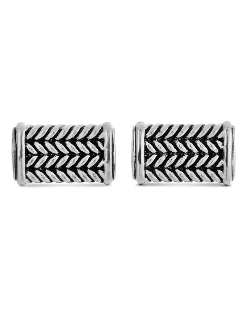 David Yurman Chevron Manschettenknöpfe aus Sterlingsilber 22,3mm Silber