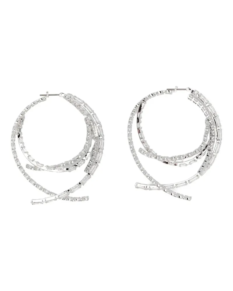 Swarovski Matrix Ohrringe - Silber Silber