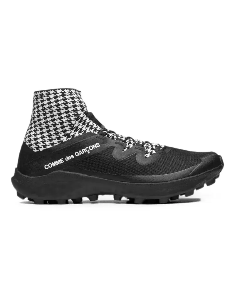 Comme des Garçons x Salomon Cross Sneakers mit Hahnentrittmuster - Schwarz Schwarz