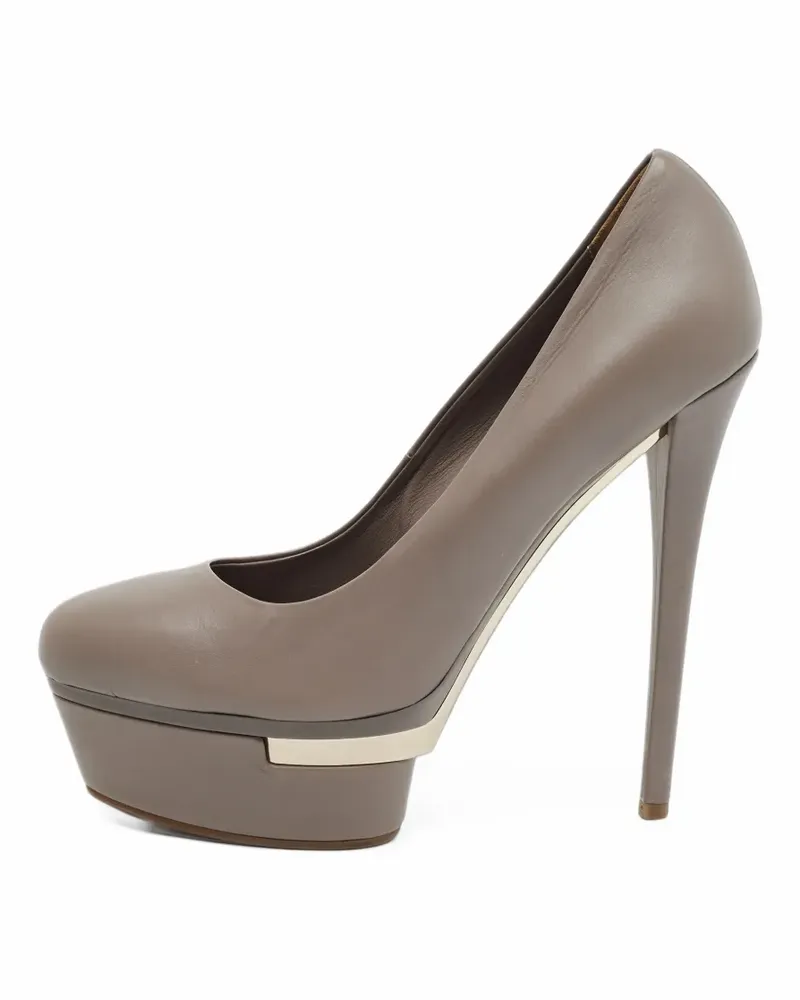 Le Silla Pumps mit Plateau - Grau Grau