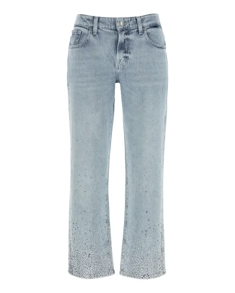 7 for all mankind Calie crystal-embellished jeans - Blau Blau