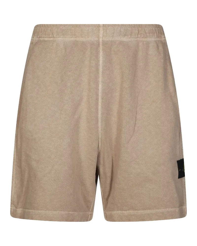 Stone Island logo-patch cargo shorts - Nude Nude