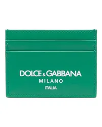 Dolce & Gabbana Kartenetui mit Logo-Print Grün