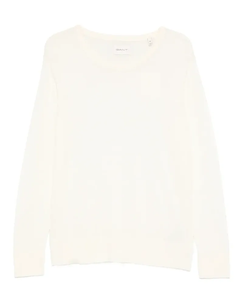 Gant Pullover mit rundem Ausschnitt - Nude Nude