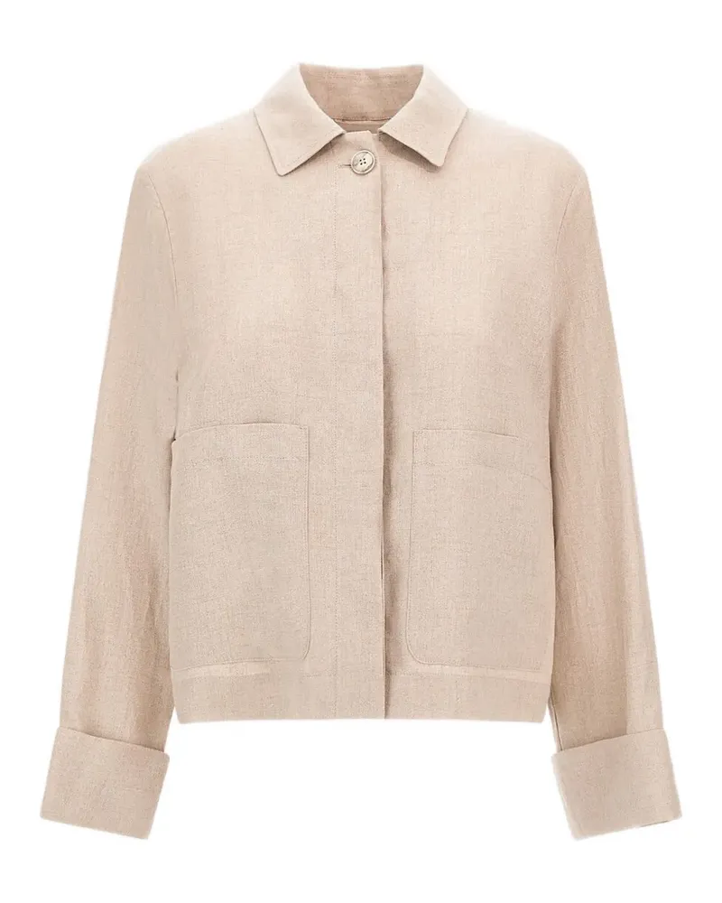 Herno Leinenjacke mit ausgeblichenem Effekt - Nude Nude