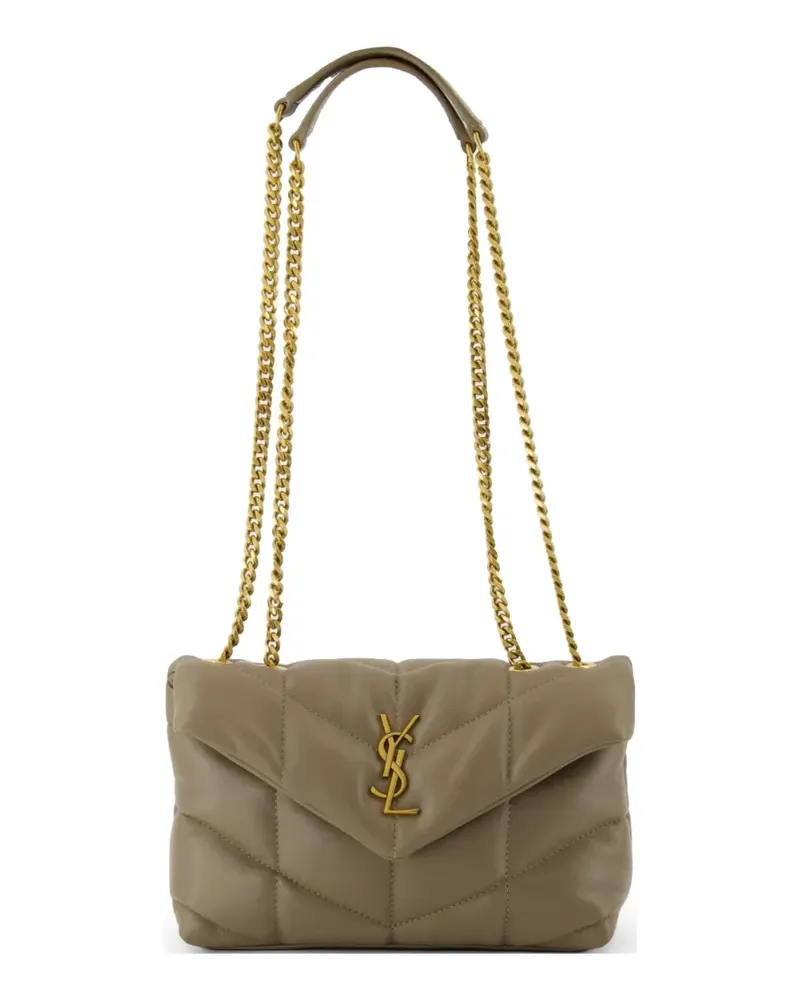 Saint Laurent Toy Puffer Schultertasche - Nude Nude