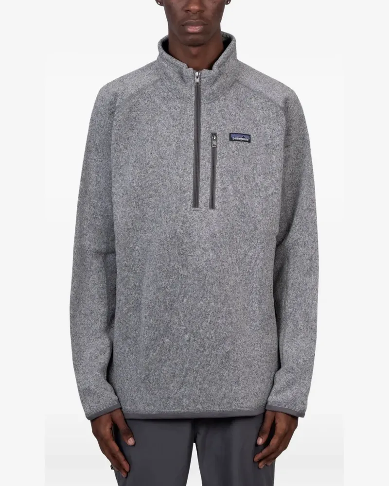 Patagonia Sweatshirtjacke mit Logo-Patch - Grau Grau