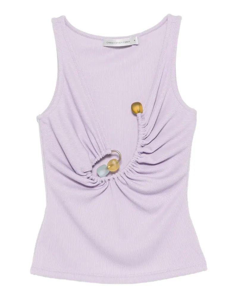 Christopher Esber Spiral Tanktop aus Glas - Violett Violett